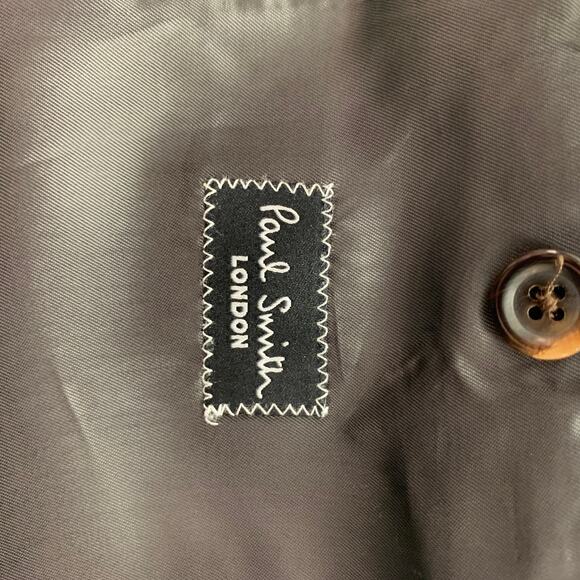 PAUL SMITH Size 44 Brown Wool / Mohair Single Breasted Sport Coat - Picture 6 of 6